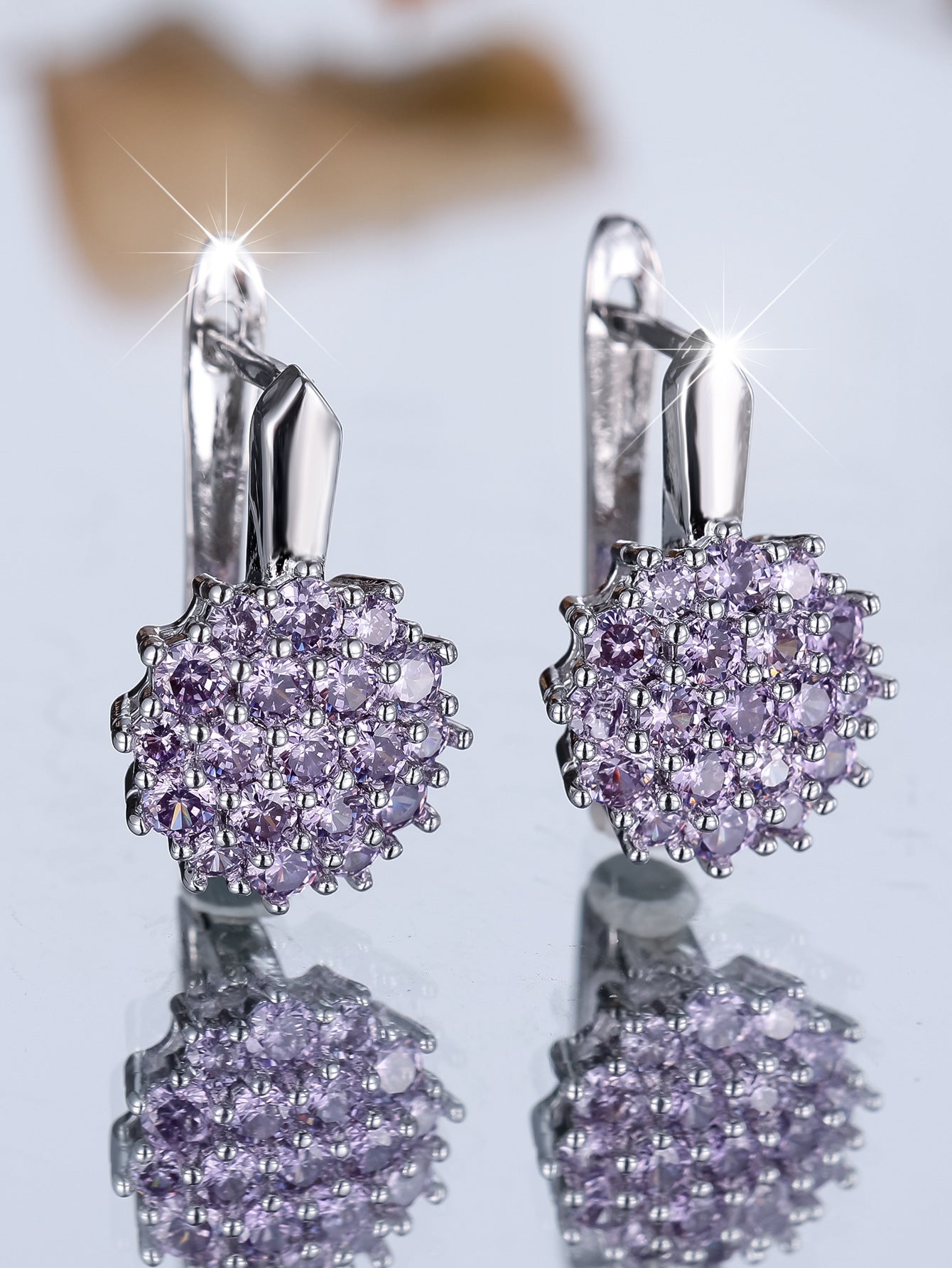 Super Shiny Exquisite Sunflower Clip Female Fresh Sweet Ear Buckle