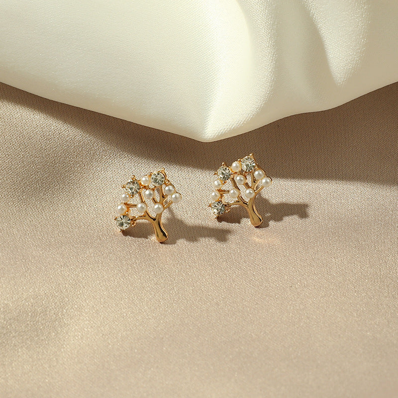 Women's Sier Pin Korean Style High Sense Special Earrings