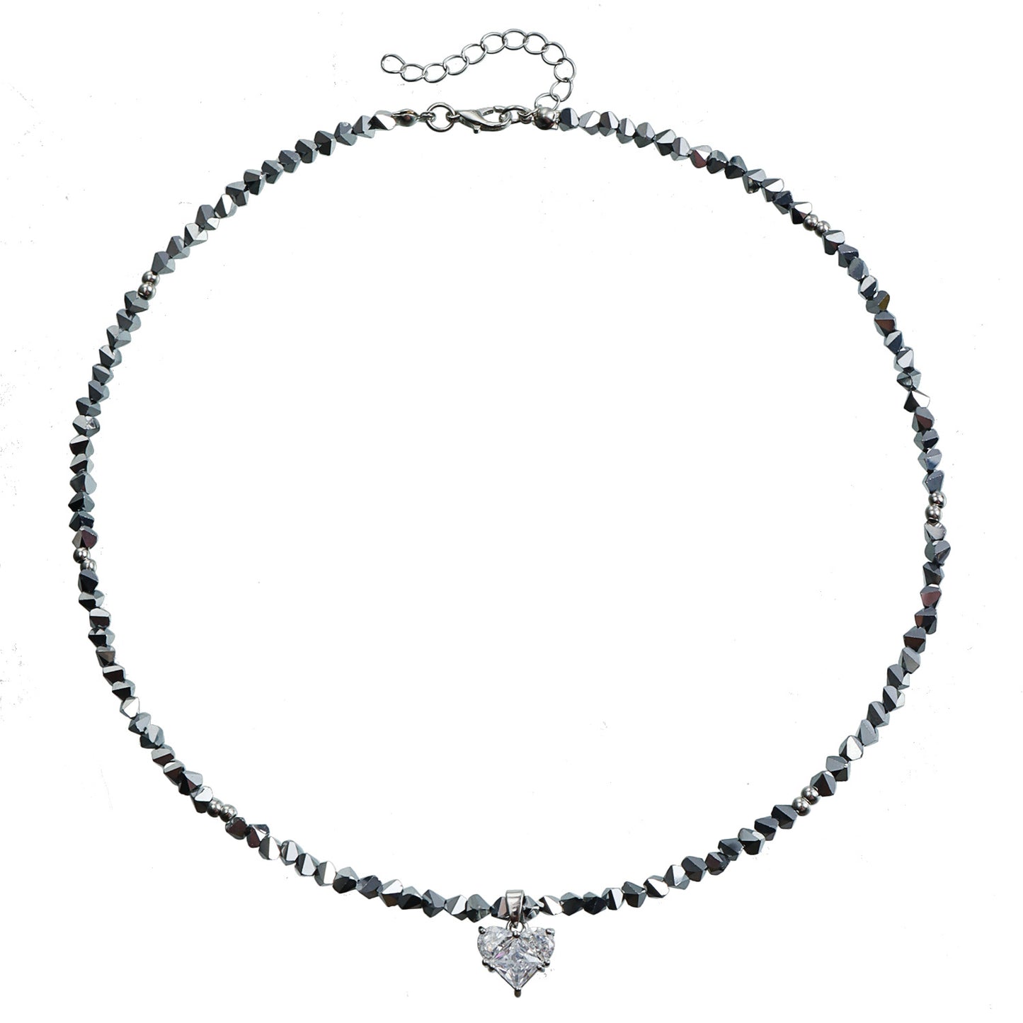 High Sense Niche Love Clavicle Chain Glass Beads Necklaces