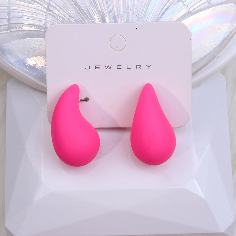 Women's Design Chubby Water Drop Ear Simple Earrings