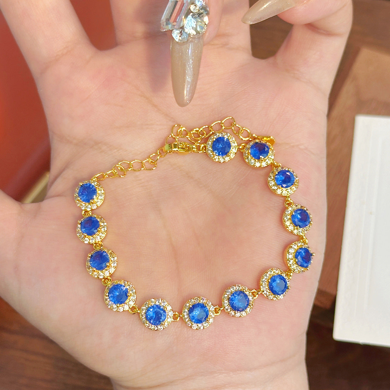 French Colorful Crystals Female Exquisite Refined Grace Bracelets