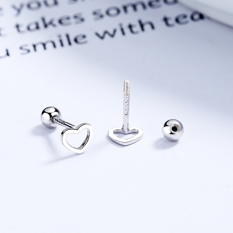 Women's Hollow Heart Shape For Simple Compact Exquisite Earrings