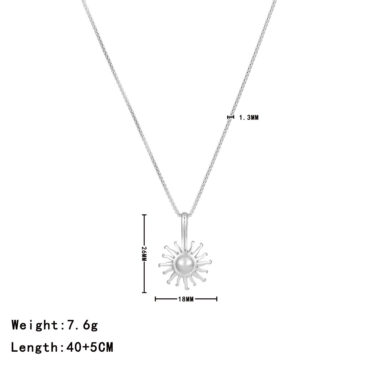 Fashion Sunflower Niche High-grade Stainless Steel Personality Creative Temperament Necklaces