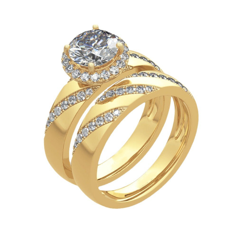 Women's Luxury Micro Inlaid Zircon Set Fashion Rings