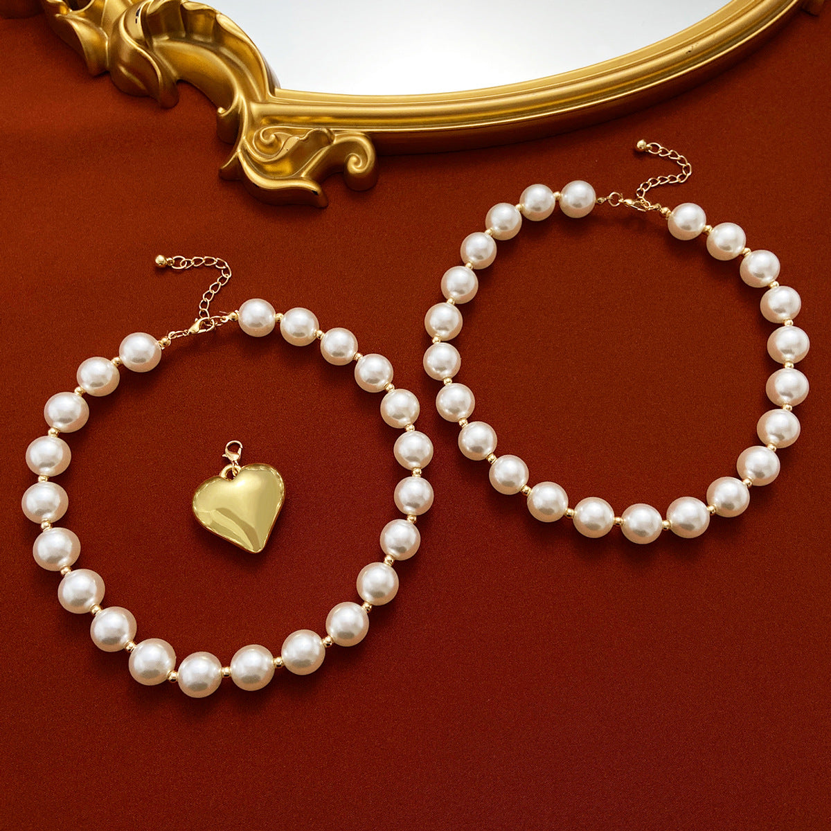 Women's Ornament Exaggerated Round Beads Punk Short Necklaces
