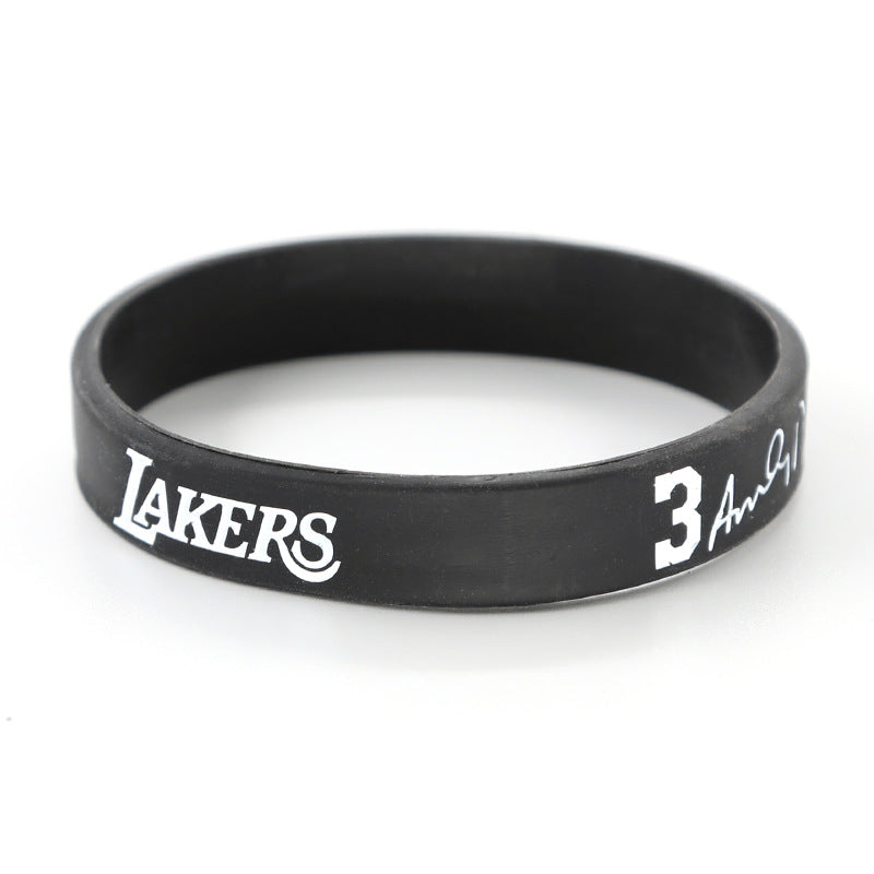Basketball Silicone Rubber James Curry Harden Durant Bracelet