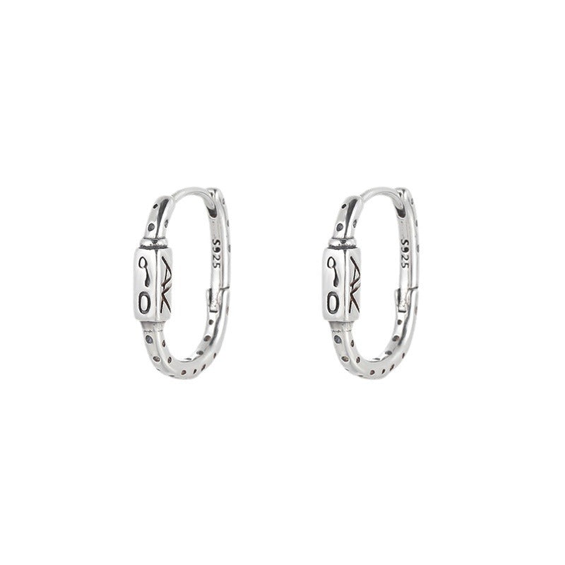 Fashion Personalized Sier Plated Earclip Temperament Earrings