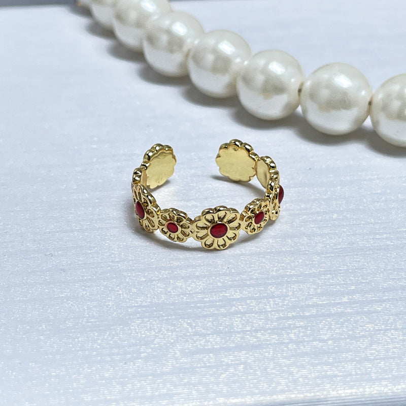 Brushed Simple Opening Female Refined Grace Rings