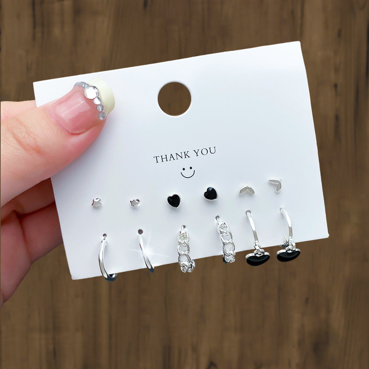 Clip Fresh Sweet Metal Alloy Suit Earrings