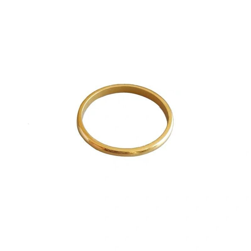Gold-plated Joint Thin Female Simple Stacked With Index Finger Pinky Ring