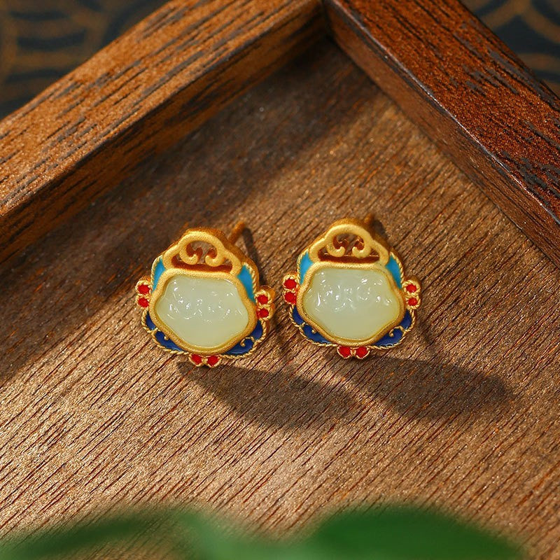 Women's Enamel Filigree Icing On The Cake Earrings