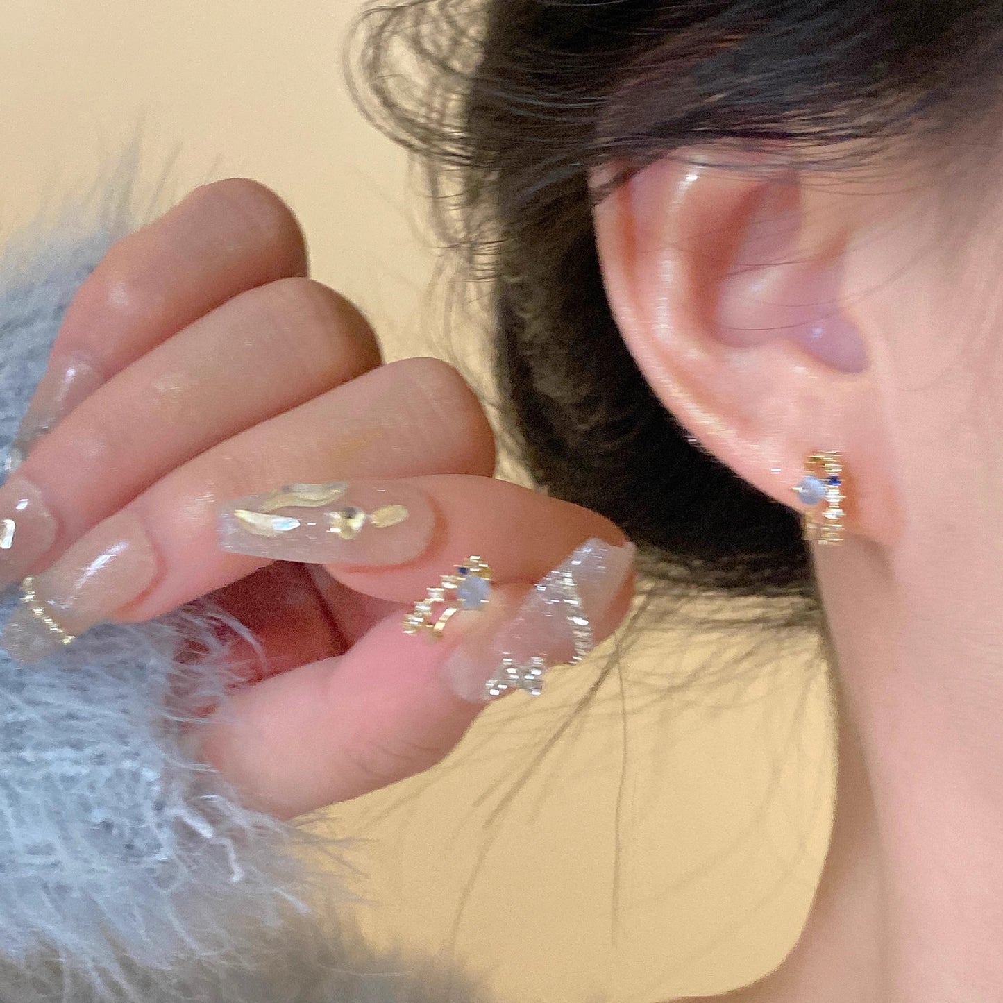 Light Luxury Minority Bow Pearl Graceful Long Earrings