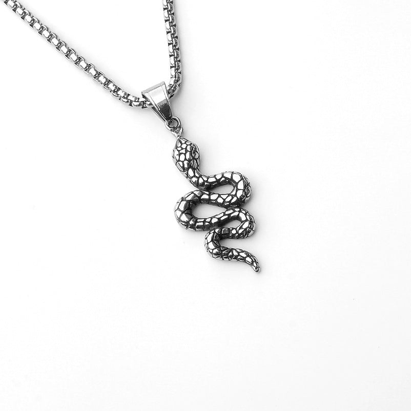 Men's Sword Darkness Dragon Fighter Titanium Steel Necklaces