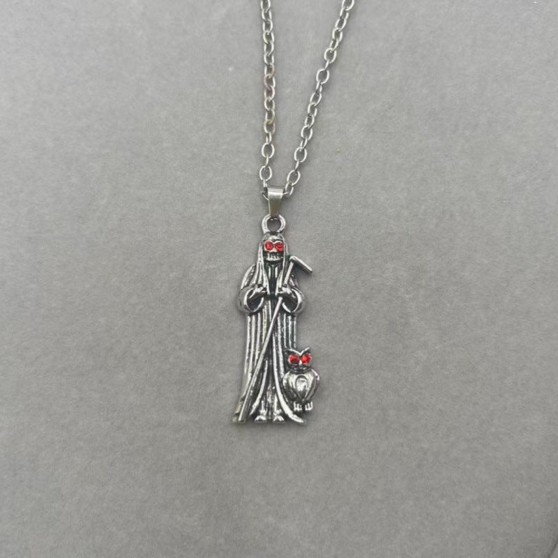 Punk Star Bone Saturn Halo Hipster With Personality Necklace