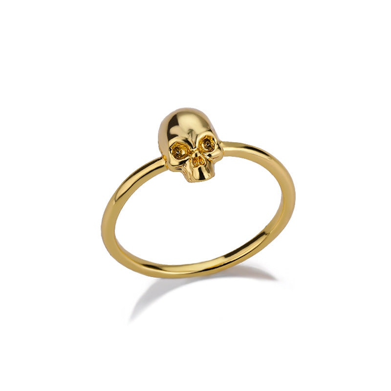 Innovative Vintage Skull Design Simple Couple Rings