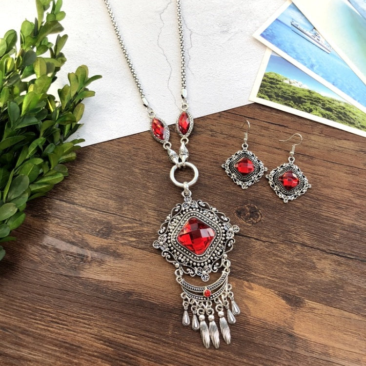 Style Tophus Bohemian Graceful Exaggerated Tassel Earrings