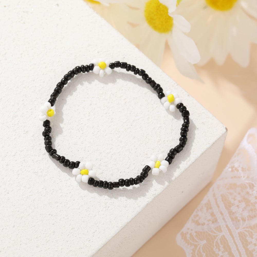 Women's Style Bead Flower Bohemian Vitality Color Necklaces