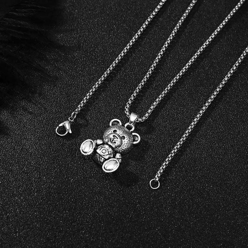 Women's Trendy Hip Hop Rabbit Disco Versatile Personality Necklaces