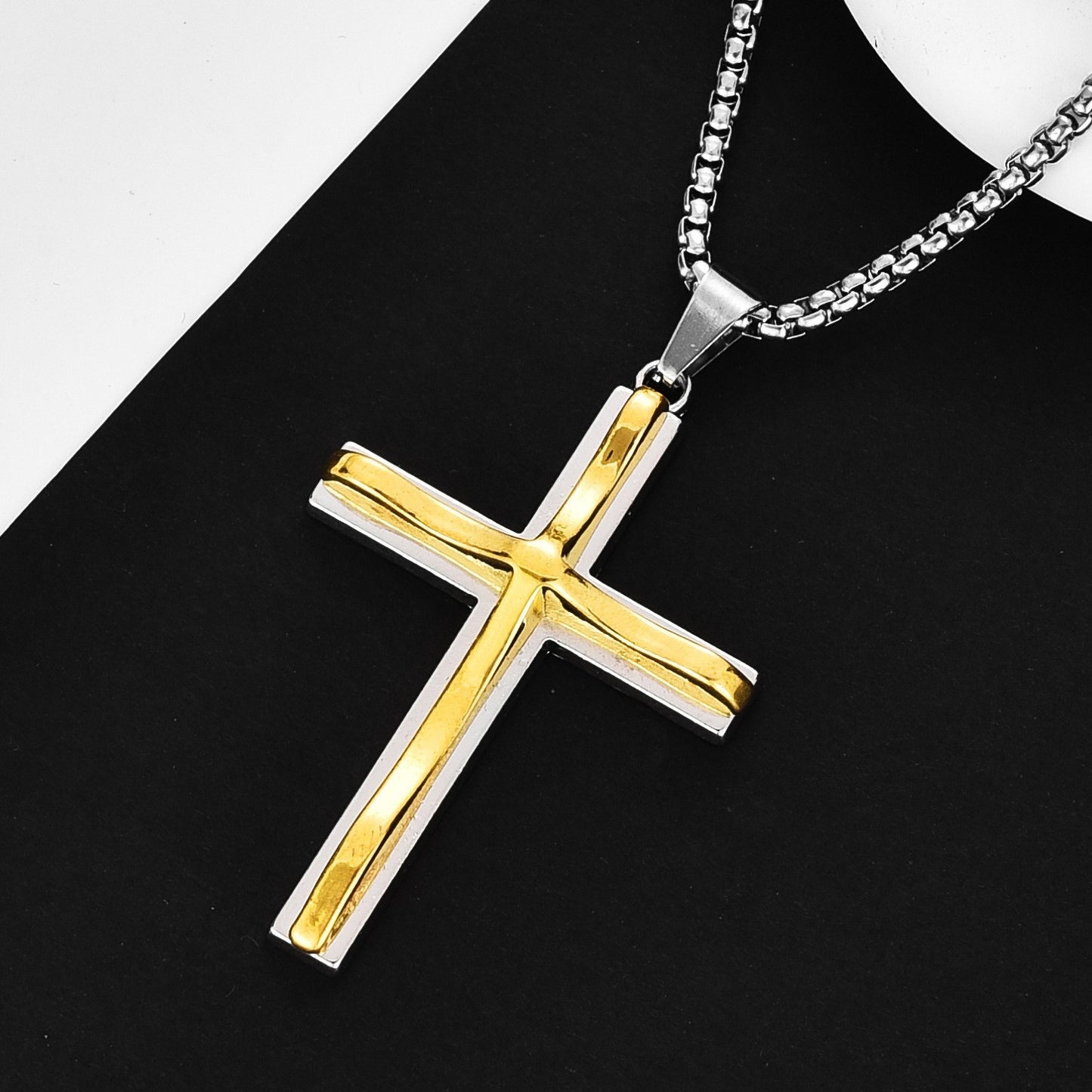 Trendy Titanium Steel Cross Wind Cold Style Hip Hop Pendants