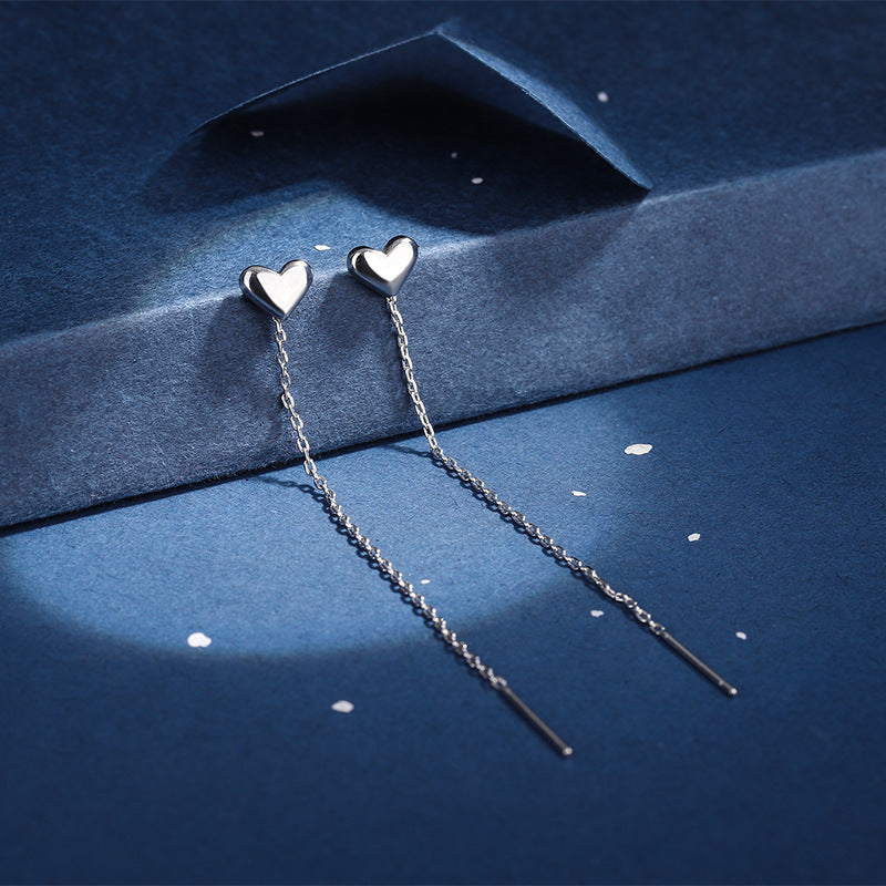 Women's Heart Shape Earline Elegant Trendy Design Chain Ear Line