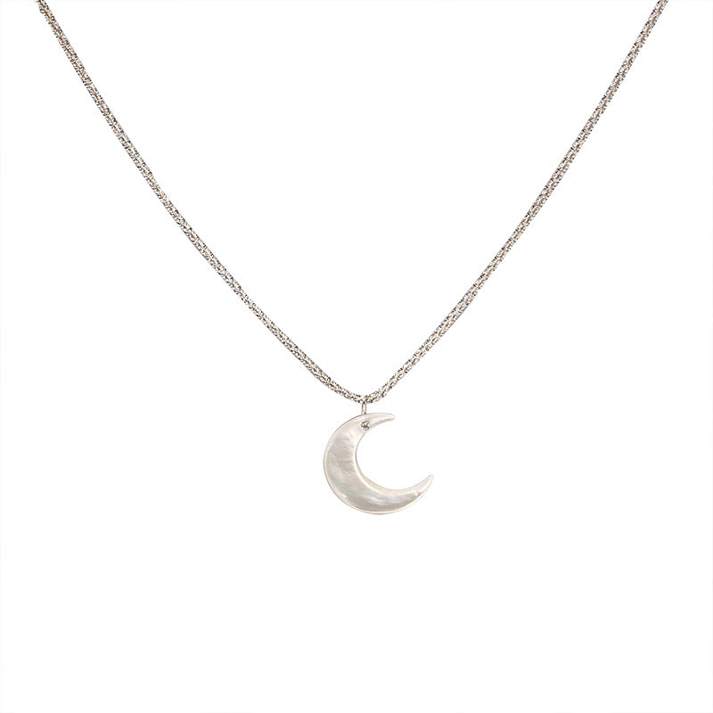 Shell Zircon Starry Female Summer Niche Necklace