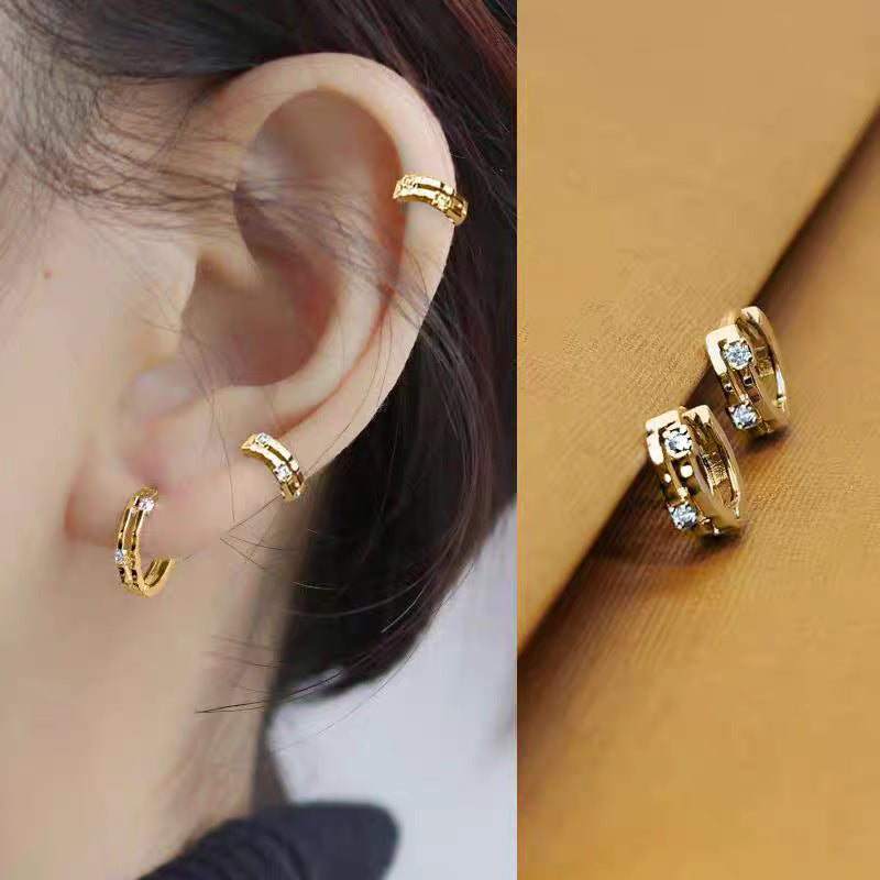 Refined Grace Small Clip High-grade Eardrops Female Sleeping No Need Ear Buckle