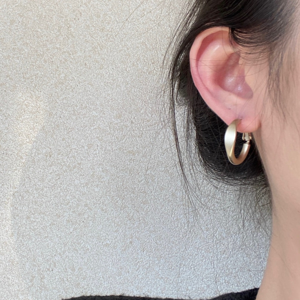 Minority Fashion Frosted Coffee Gold High-grade Earrings
