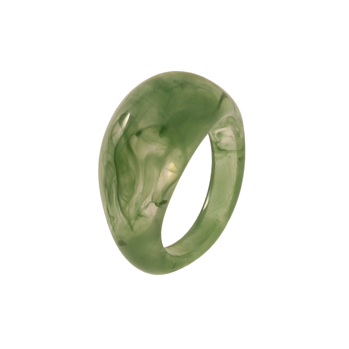 Vintage Geometric Colorful Resin Couple Fashion Rings