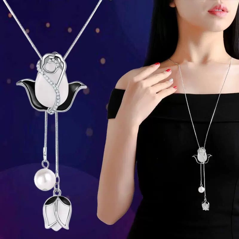 Women's Classic Sweater Chain Long Clothes Accessories Necklaces