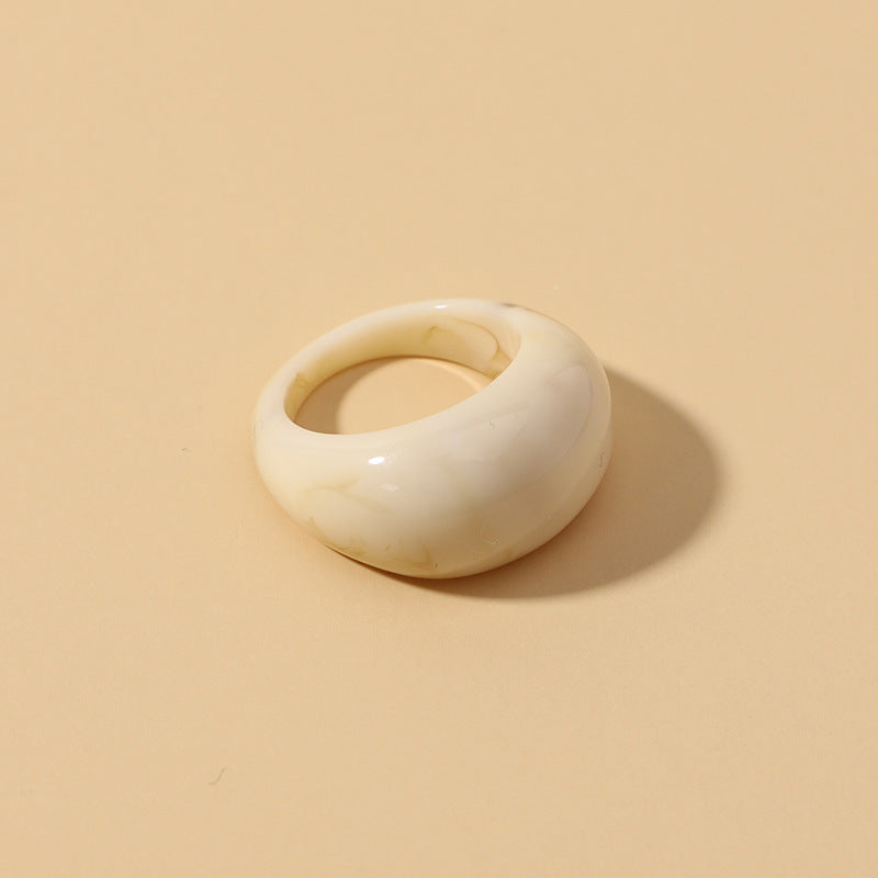 Charming Elegant Resin Retro Mori Style Rings