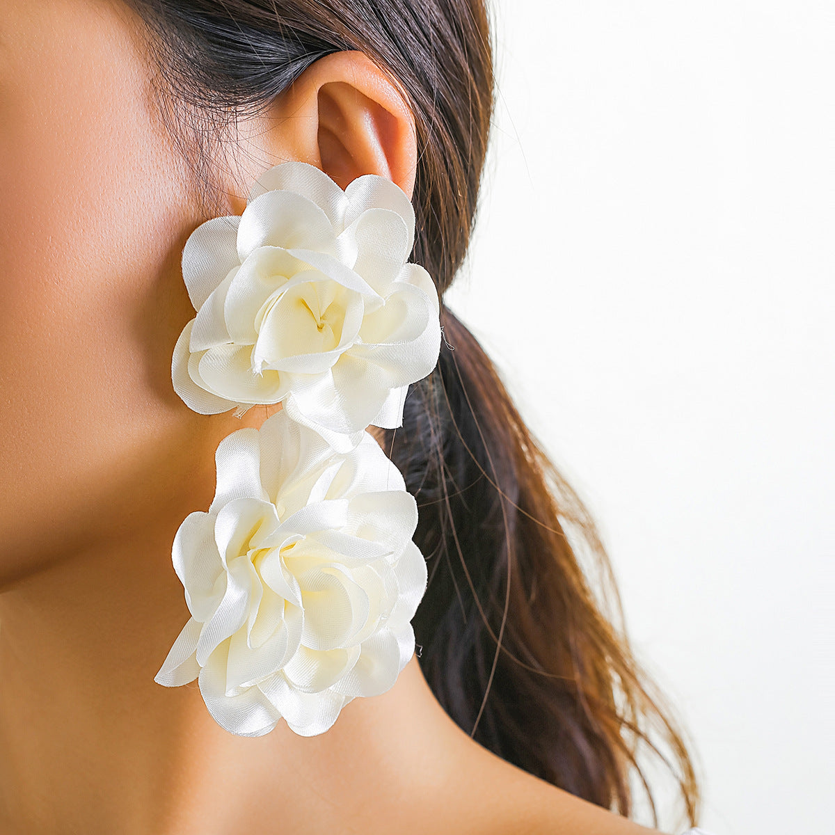 Women's Ornament Personalized Long Chain Flower Fashion Earrings