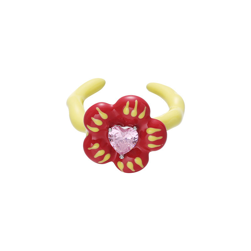 Female Affordable Luxury Style High-grade Drop Oil Rings