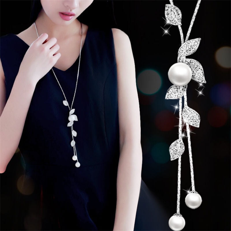 Women's Classic Sweater Chain Long Clothes Accessories Necklaces
