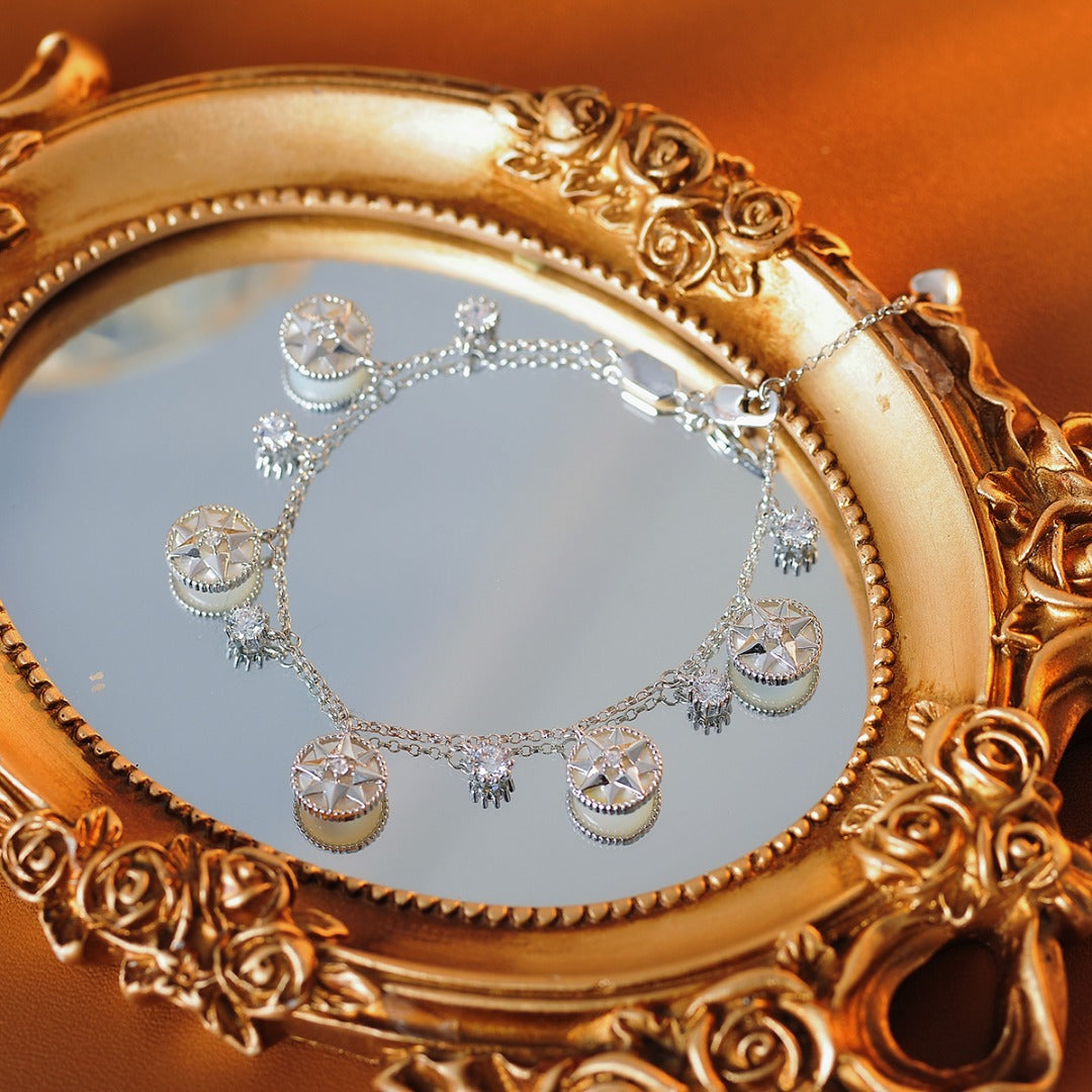 Luxury Fritillary Eight Awn Star Double-sided Bracelet