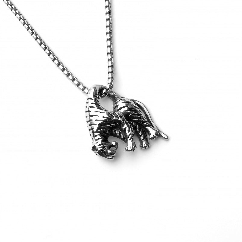 Men's Sword Darkness Dragon Fighter Titanium Steel Necklaces
