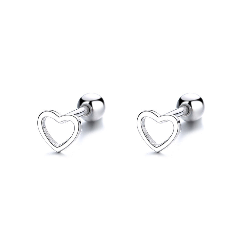 Women's Hollow Heart Shape For Simple Compact Exquisite Earrings