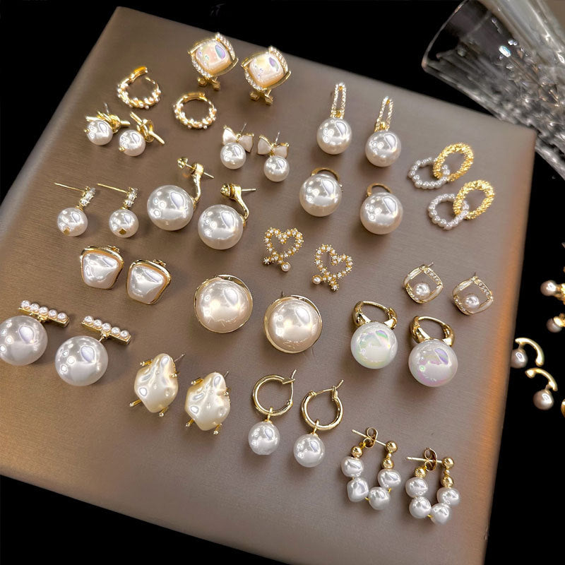 Women's Sier Pin Korean Style High Sense Special Earrings