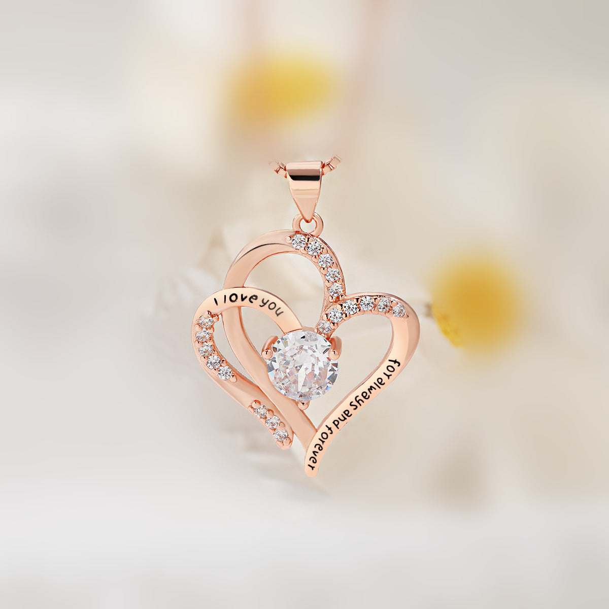 Women's Heart To Romantic Clavicle Chain Double Necklaces