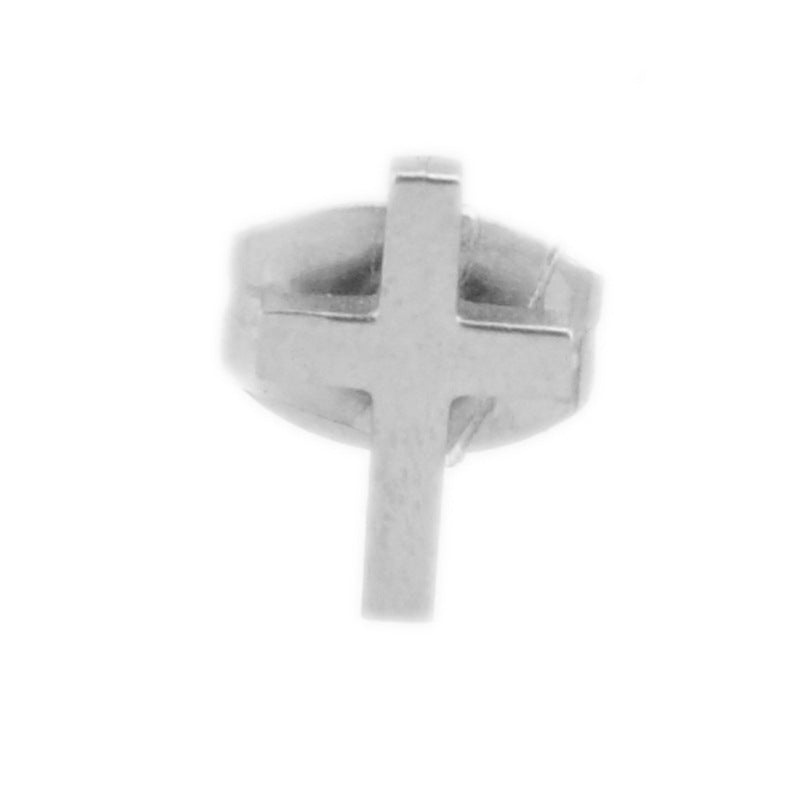 Women's Steel Cross Shelf For Simple Personality Earrings