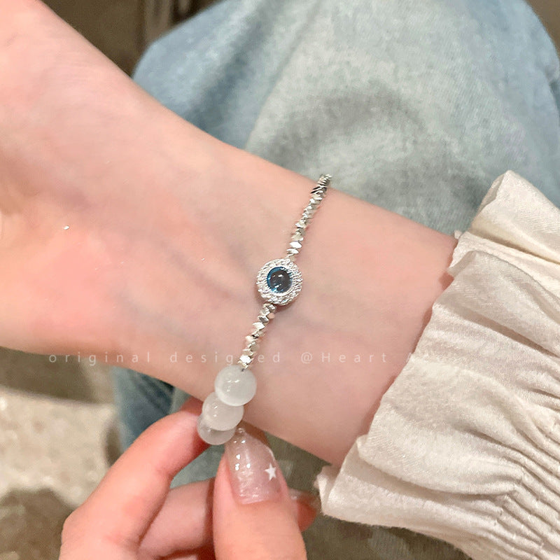 Starry Sky Opal Small Pieces Of Sier Bracelets