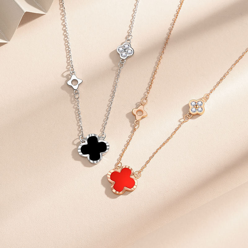 Red Agate Female Light Luxury Minority Birthday Gift Necklaces