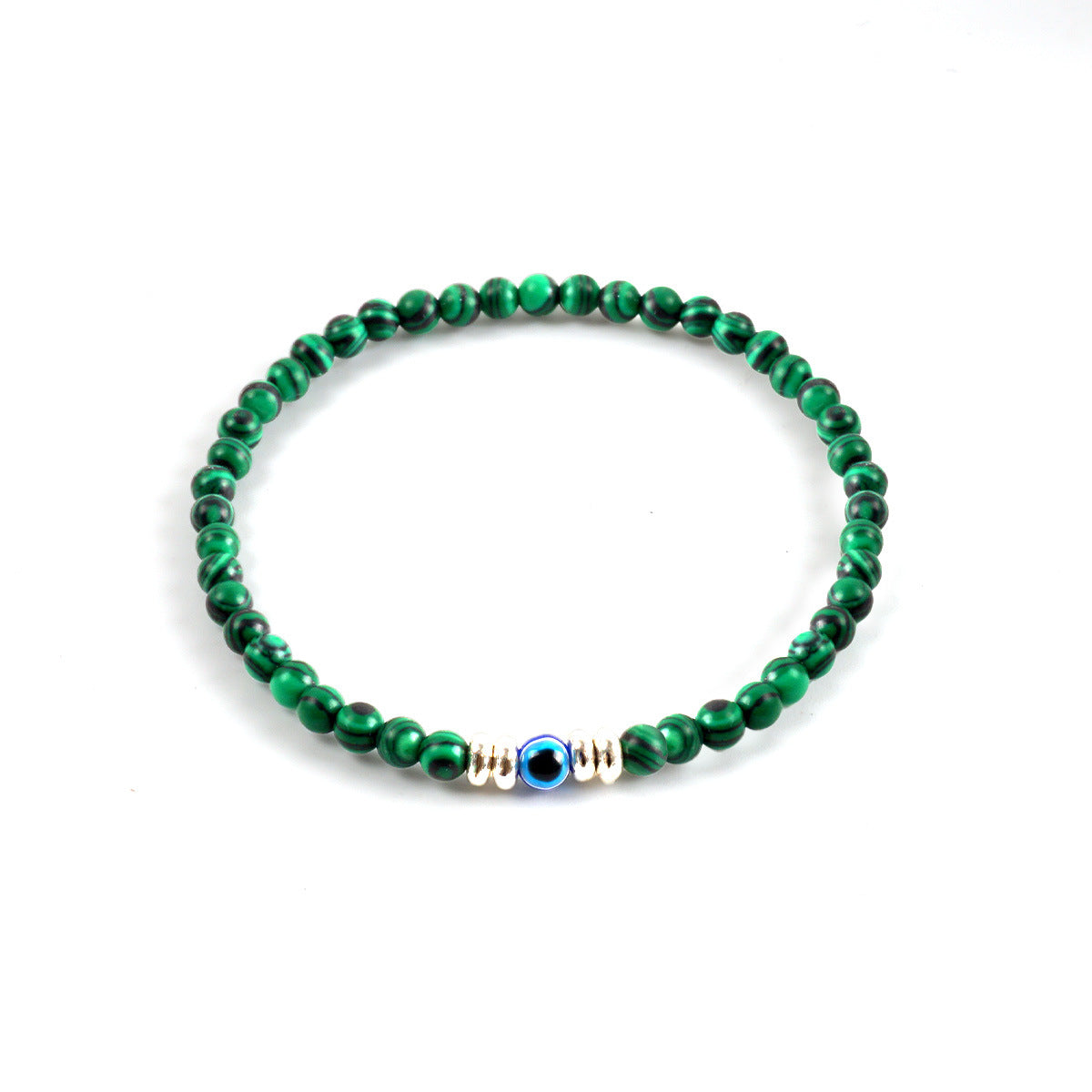 Obsidian White Turquoise Handmade Beaded Hand Bracelets