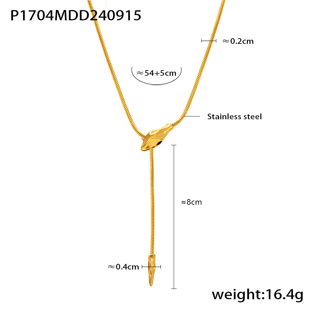 Head Unique Design Cold Style Stainless Steel Long Necklaces