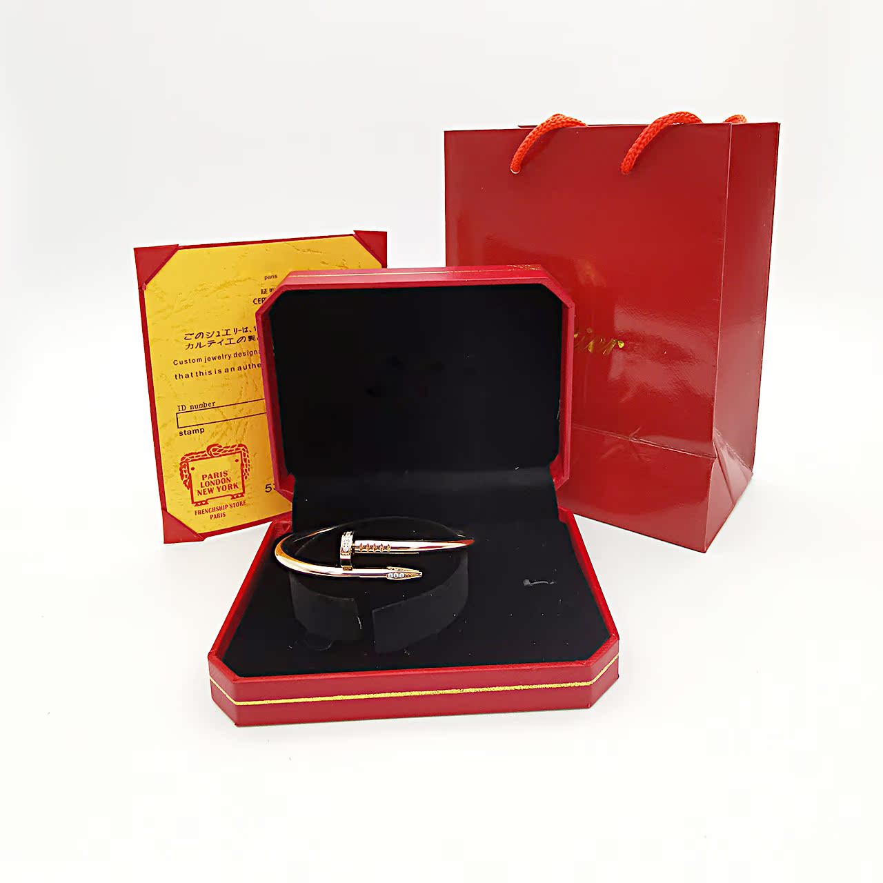 Gold Titanium Steel Nail Female Narrow Bracelets