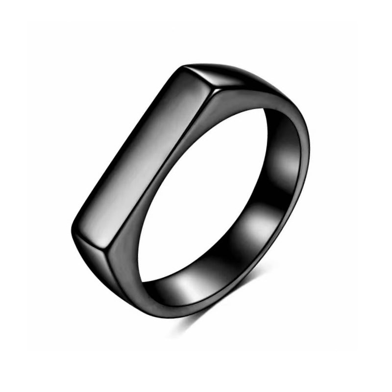 Niche High-grade Titanium Steel Cold Temperament Rings