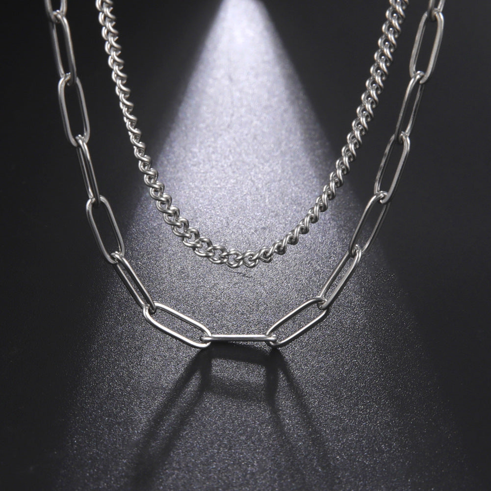 Men's Art Retro Aloofness Style Titanium Steel Necklaces