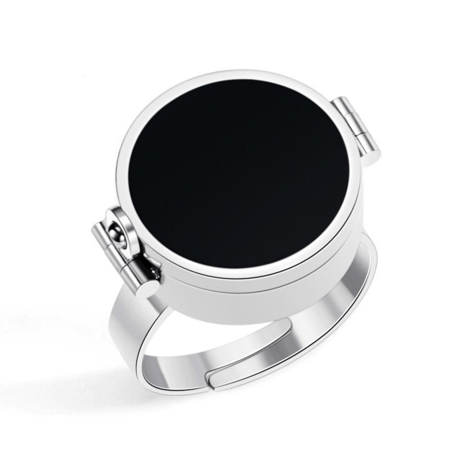 Storage Lipstick Titanium Steel Fashion Stainless Ring