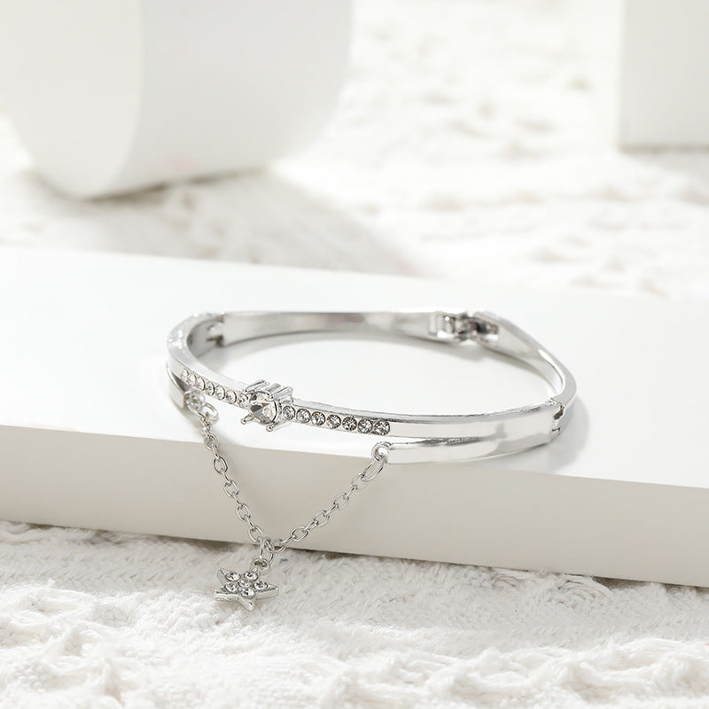 Lady Temperament Five-pointed Star Diamond Rose Bracelets