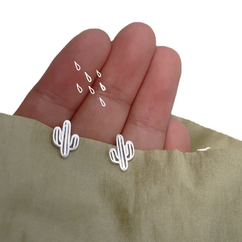 Women's Sterling Sier Simple Petite Niche Design Earrings