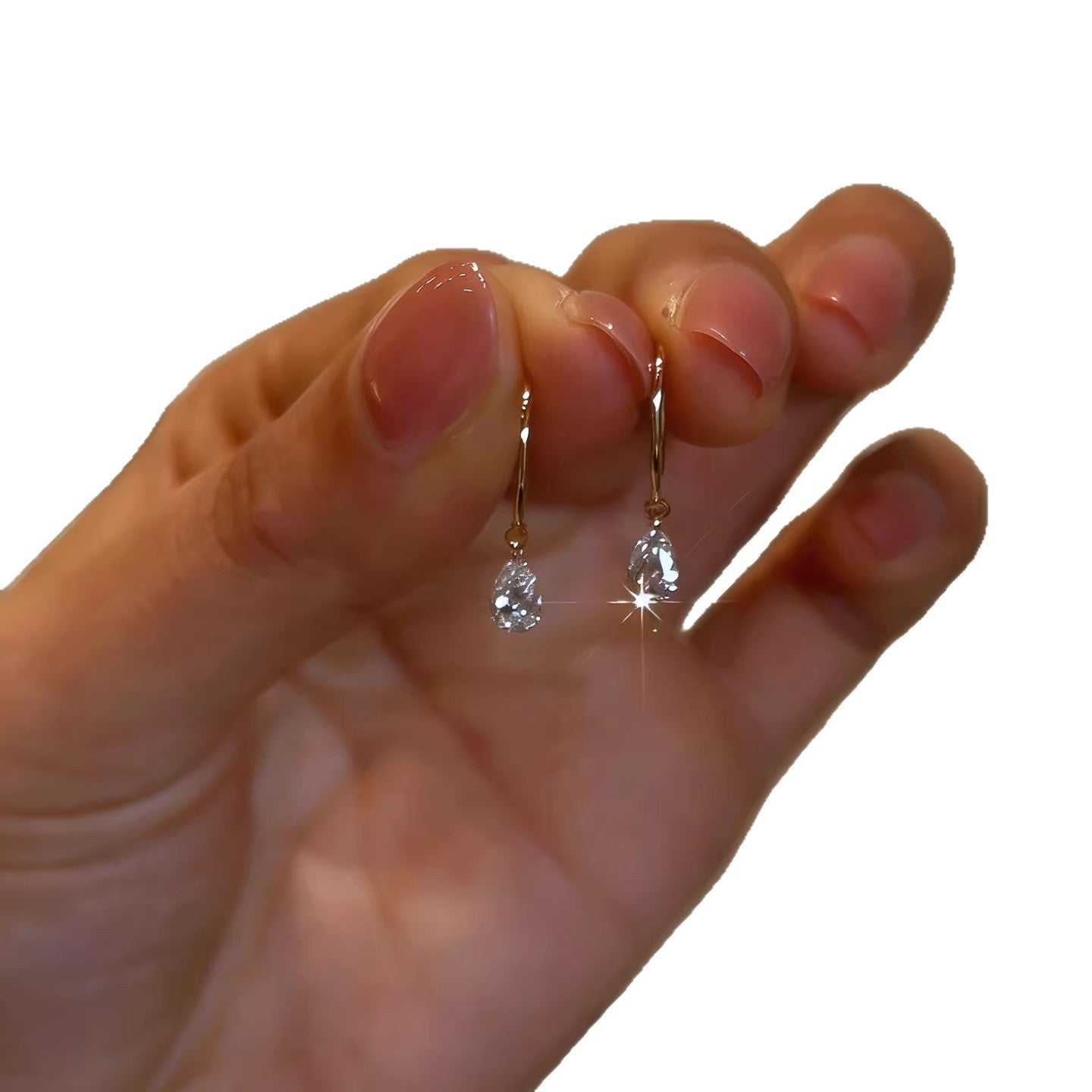 Women's Korean Style Water Drops Eardrops High-grade Earrings
